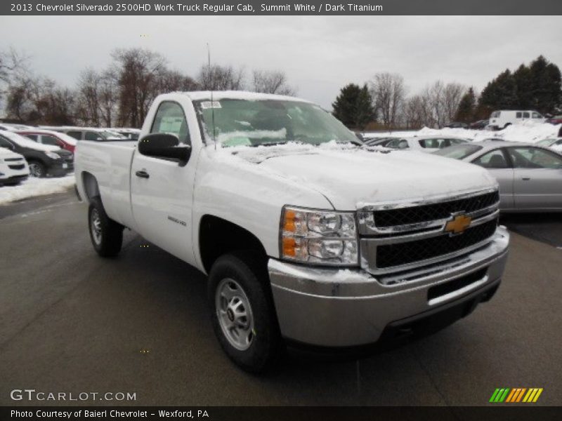 Summit White / Dark Titanium 2013 Chevrolet Silverado 2500HD Work Truck Regular Cab