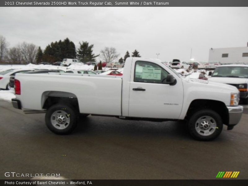 Summit White / Dark Titanium 2013 Chevrolet Silverado 2500HD Work Truck Regular Cab