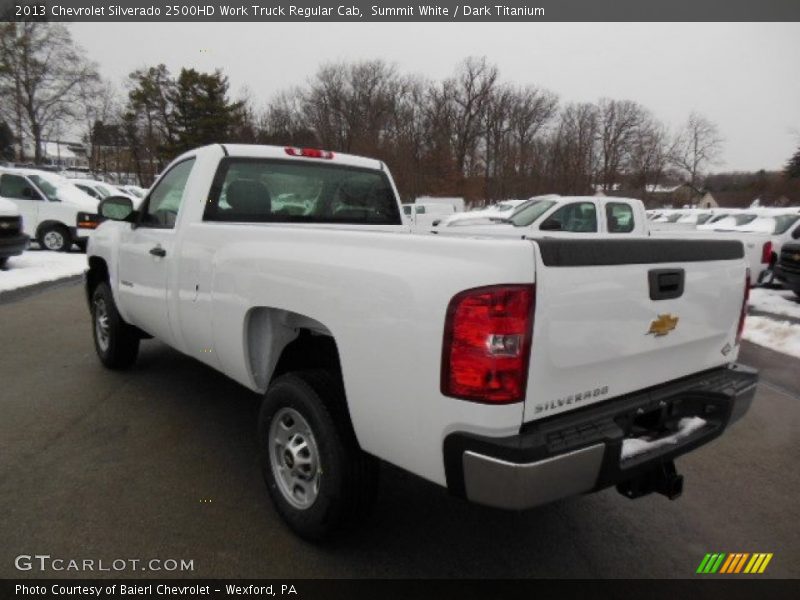 Summit White / Dark Titanium 2013 Chevrolet Silverado 2500HD Work Truck Regular Cab