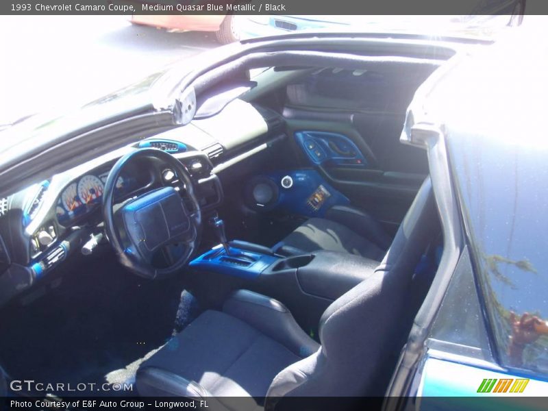 Medium Quasar Blue Metallic / Black 1993 Chevrolet Camaro Coupe
