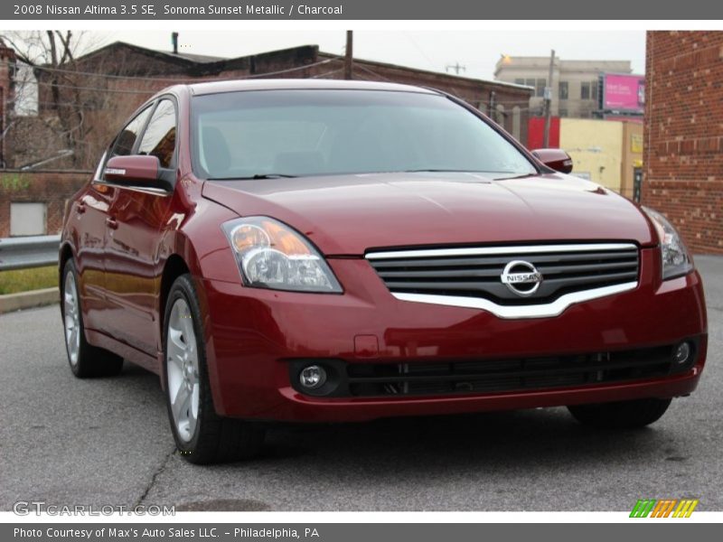 Sonoma Sunset Metallic / Charcoal 2008 Nissan Altima 3.5 SE