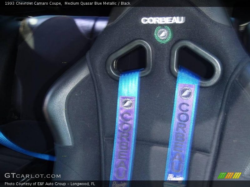 Medium Quasar Blue Metallic / Black 1993 Chevrolet Camaro Coupe