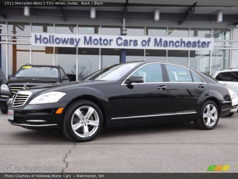 Black / Black 2011 Mercedes-Benz S 550 4Matic Sedan