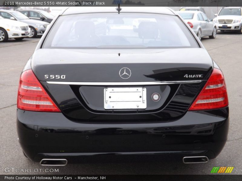 Black / Black 2011 Mercedes-Benz S 550 4Matic Sedan