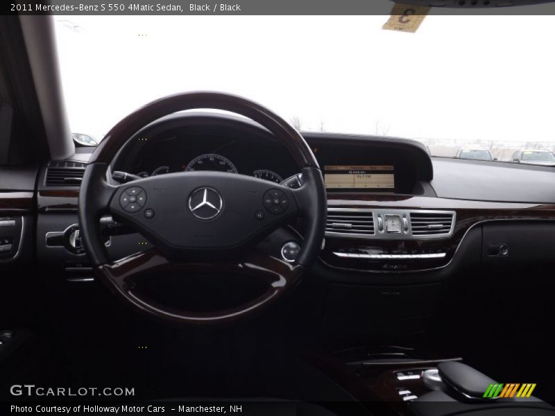 Black / Black 2011 Mercedes-Benz S 550 4Matic Sedan