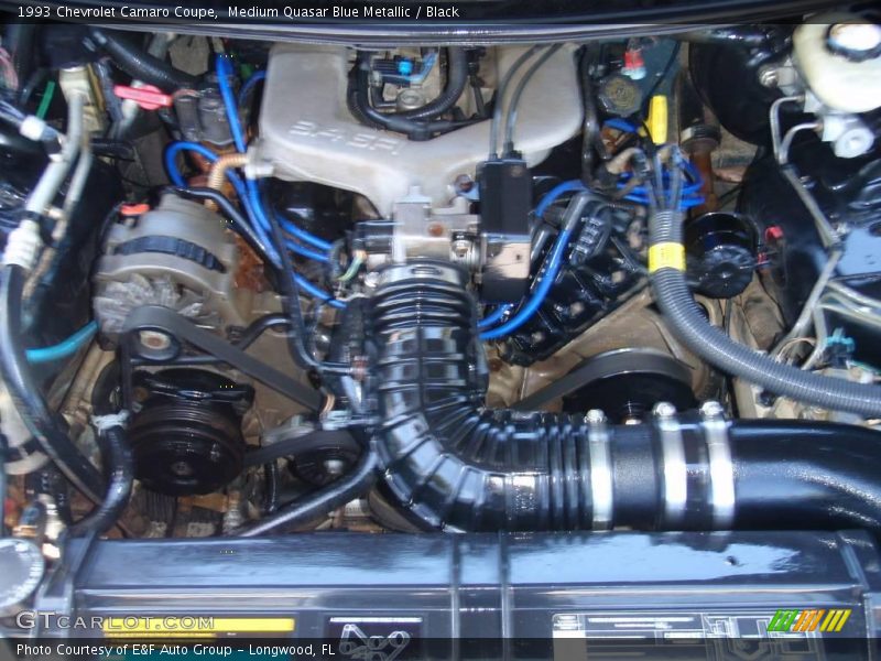 Medium Quasar Blue Metallic / Black 1993 Chevrolet Camaro Coupe