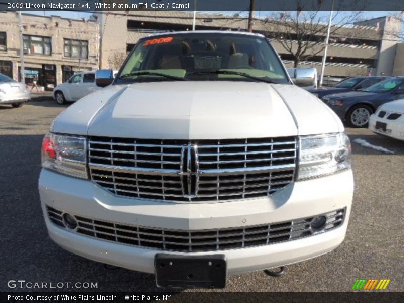 White Platinum Tri-Coat / Camel 2009 Lincoln Navigator 4x4