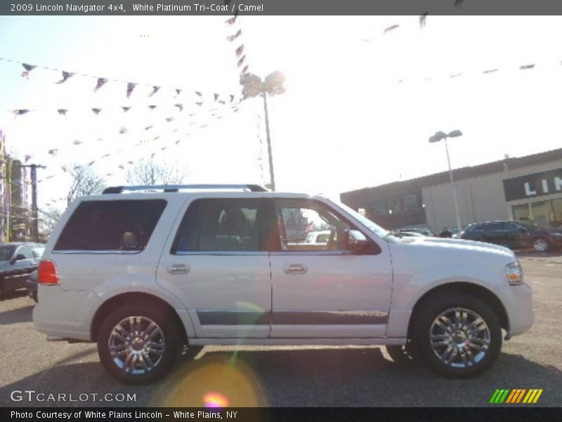 White Platinum Tri-Coat / Camel 2009 Lincoln Navigator 4x4