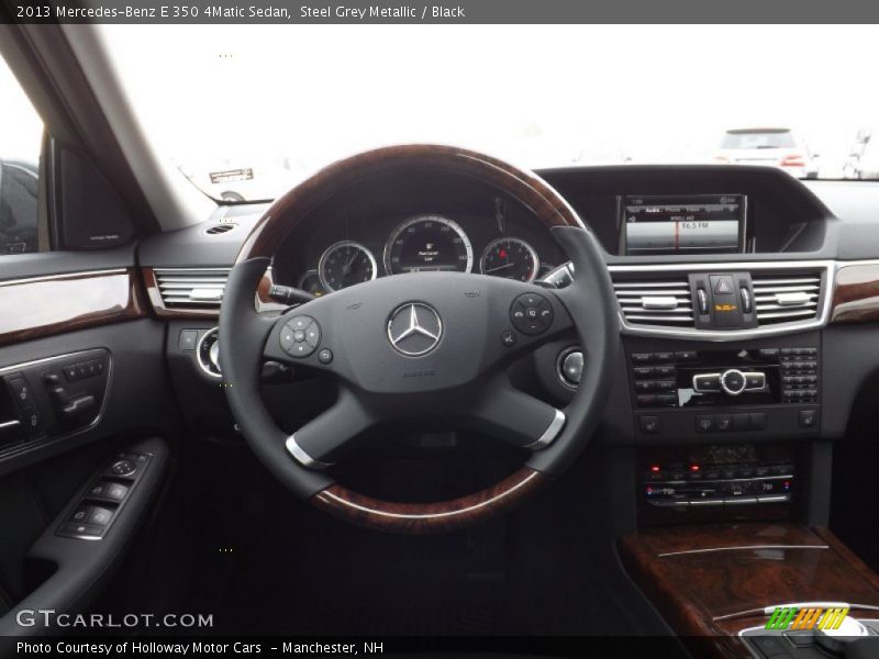 Steel Grey Metallic / Black 2013 Mercedes-Benz E 350 4Matic Sedan