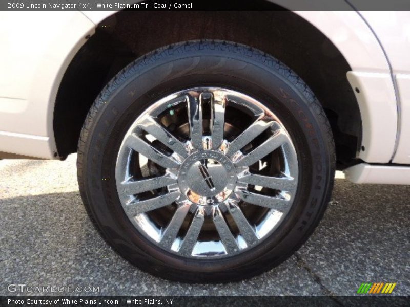 White Platinum Tri-Coat / Camel 2009 Lincoln Navigator 4x4