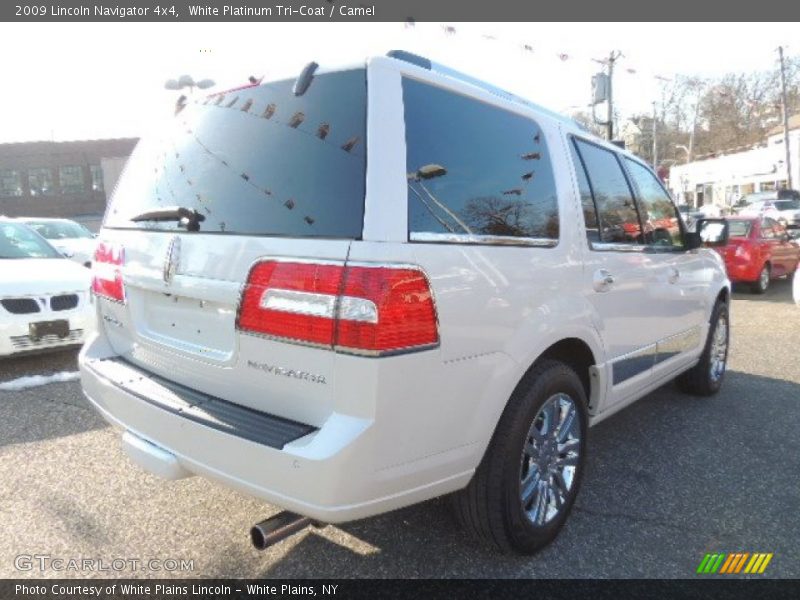 White Platinum Tri-Coat / Camel 2009 Lincoln Navigator 4x4