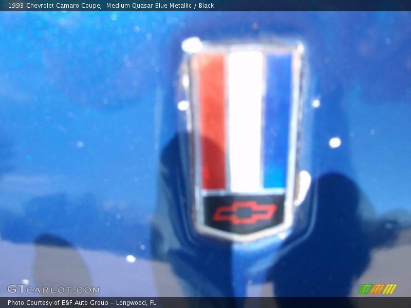 Medium Quasar Blue Metallic / Black 1993 Chevrolet Camaro Coupe