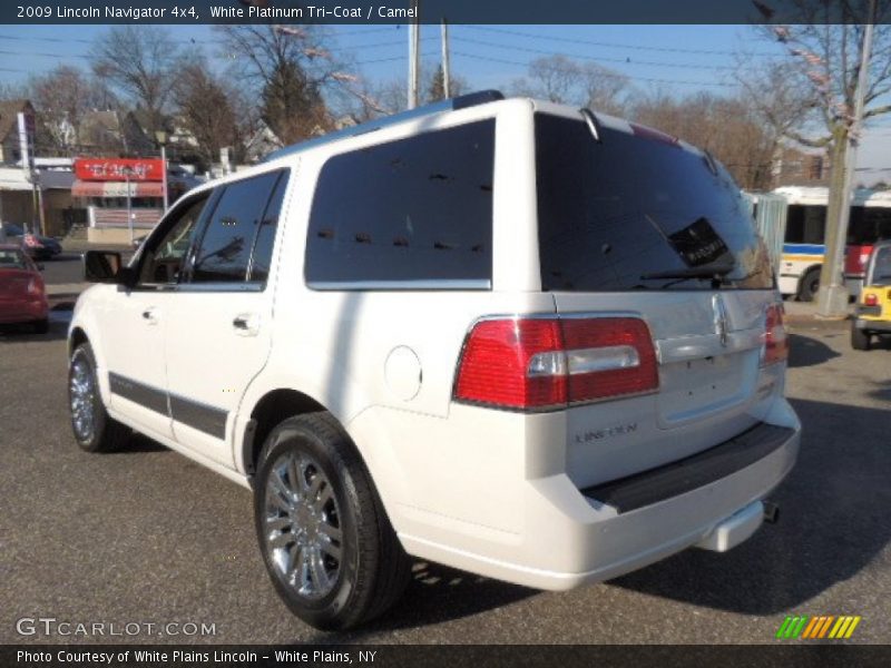 White Platinum Tri-Coat / Camel 2009 Lincoln Navigator 4x4