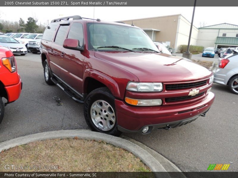 Sport Red Metallic / Tan/Neutral 2005 Chevrolet Suburban 1500 Z71
