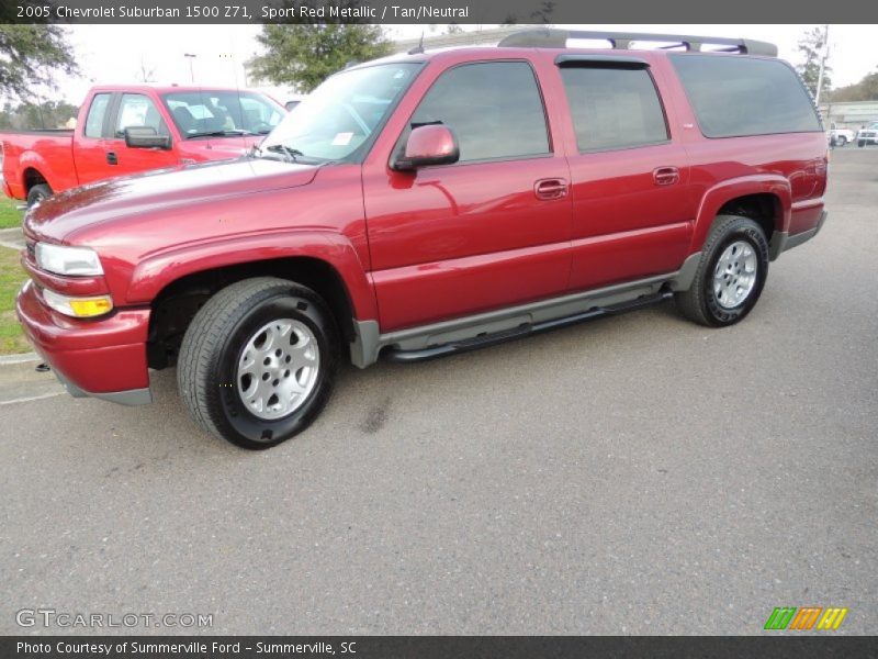 Sport Red Metallic / Tan/Neutral 2005 Chevrolet Suburban 1500 Z71
