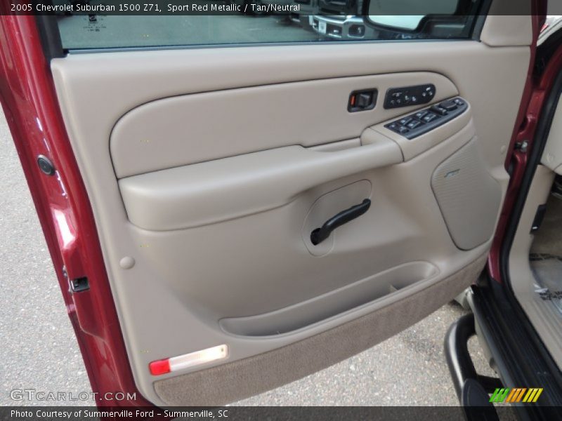 Sport Red Metallic / Tan/Neutral 2005 Chevrolet Suburban 1500 Z71