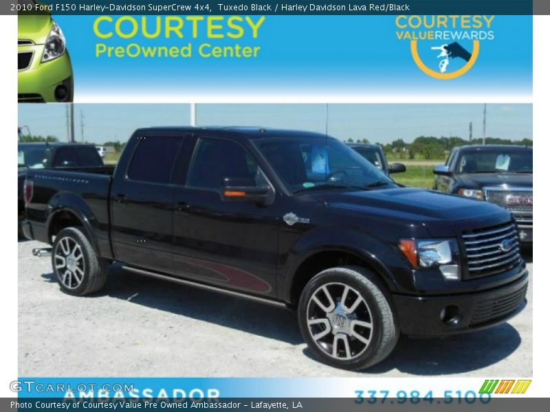 Tuxedo Black / Harley Davidson Lava Red/Black 2010 Ford F150 Harley-Davidson SuperCrew 4x4