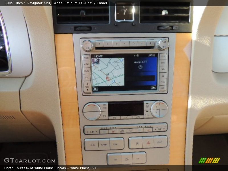 White Platinum Tri-Coat / Camel 2009 Lincoln Navigator 4x4