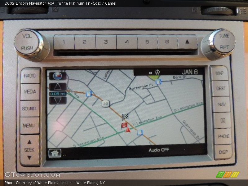 White Platinum Tri-Coat / Camel 2009 Lincoln Navigator 4x4