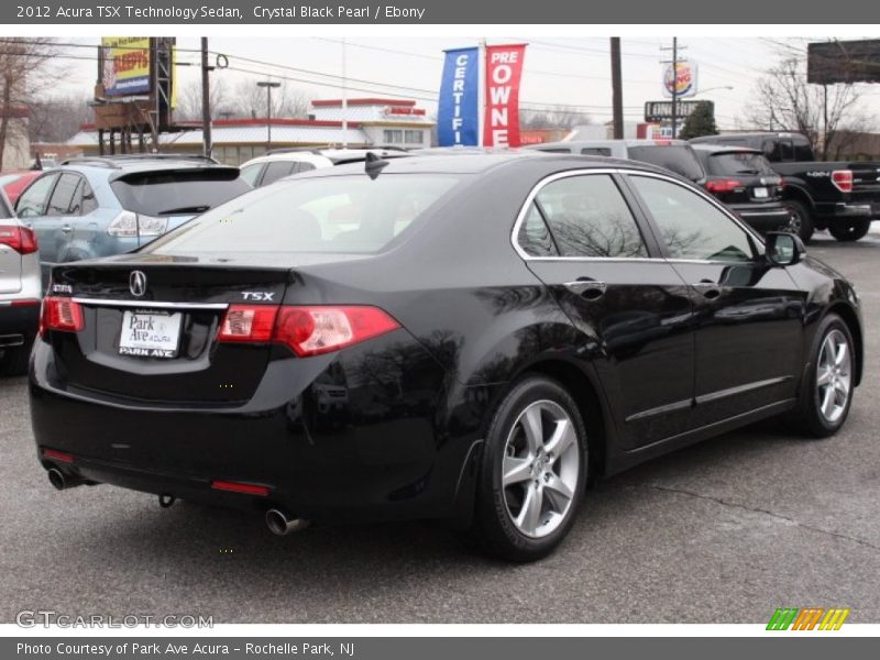 Crystal Black Pearl / Ebony 2012 Acura TSX Technology Sedan