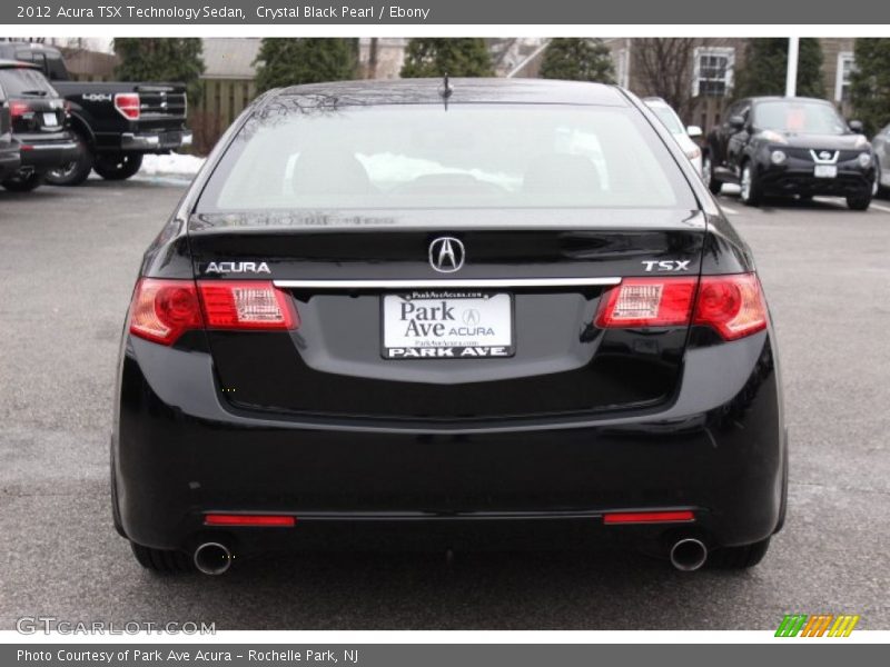 Crystal Black Pearl / Ebony 2012 Acura TSX Technology Sedan