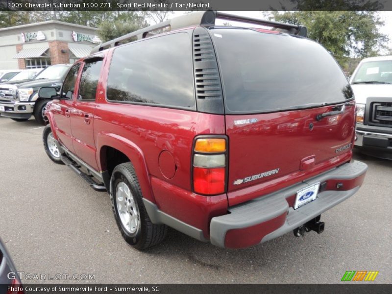 Sport Red Metallic / Tan/Neutral 2005 Chevrolet Suburban 1500 Z71