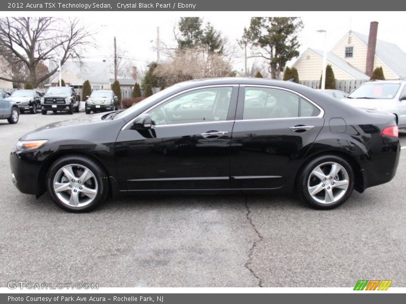 Crystal Black Pearl / Ebony 2012 Acura TSX Technology Sedan