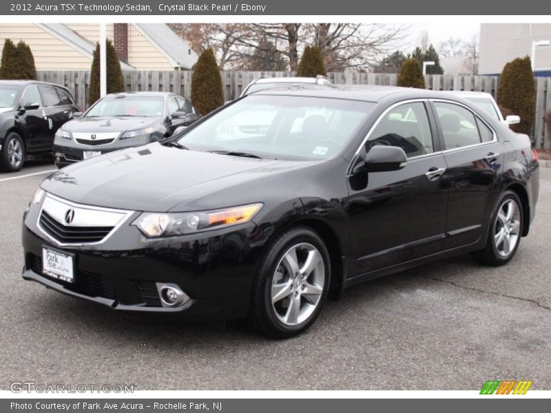 Crystal Black Pearl / Ebony 2012 Acura TSX Technology Sedan