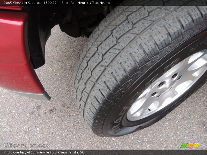 Sport Red Metallic / Tan/Neutral 2005 Chevrolet Suburban 1500 Z71