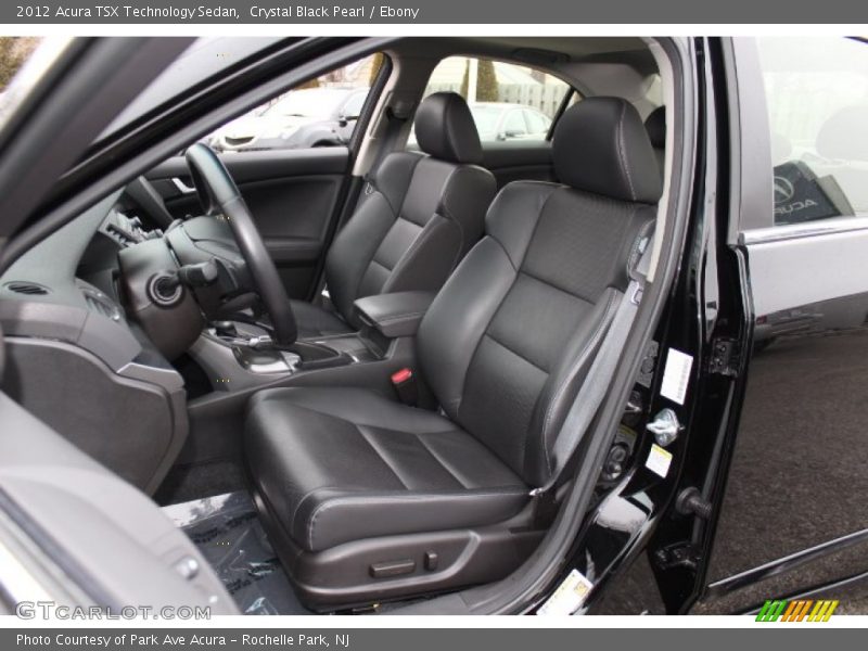 Crystal Black Pearl / Ebony 2012 Acura TSX Technology Sedan