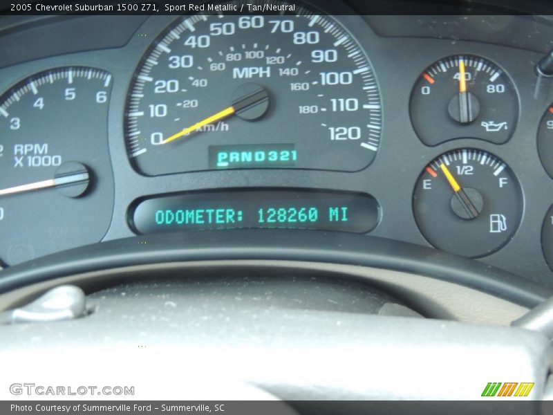 Sport Red Metallic / Tan/Neutral 2005 Chevrolet Suburban 1500 Z71