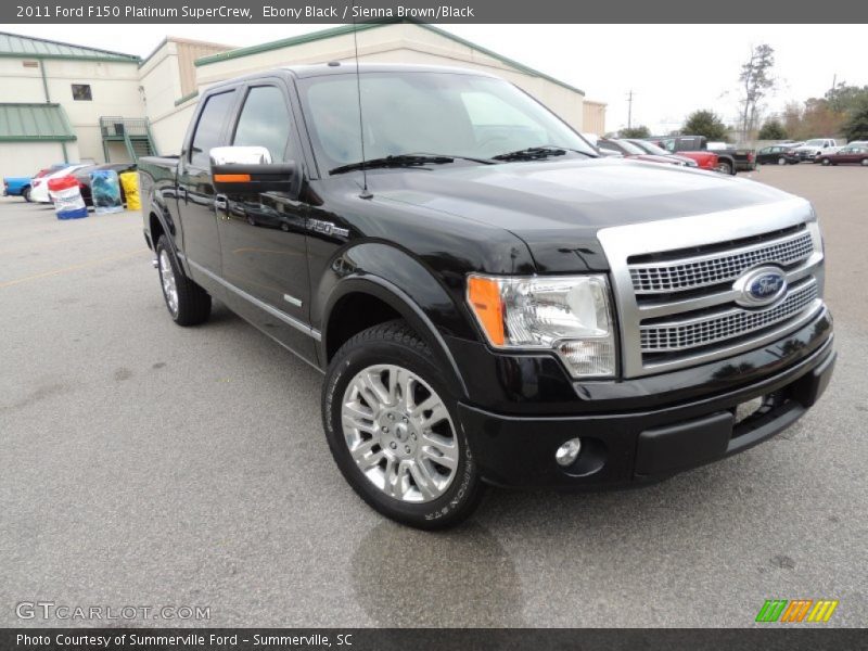 Ebony Black / Sienna Brown/Black 2011 Ford F150 Platinum SuperCrew