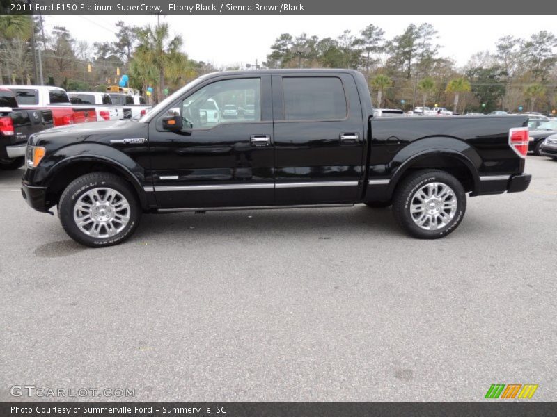 Ebony Black / Sienna Brown/Black 2011 Ford F150 Platinum SuperCrew