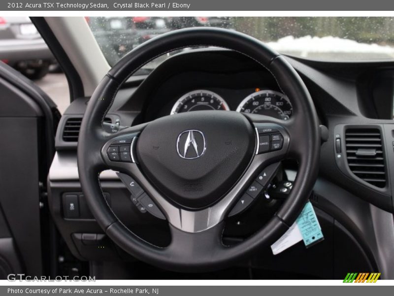 Crystal Black Pearl / Ebony 2012 Acura TSX Technology Sedan