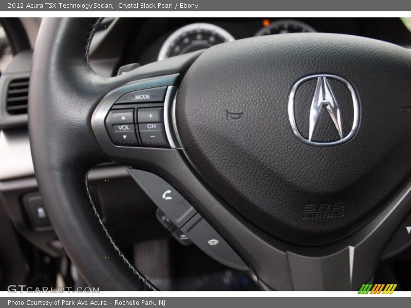 Crystal Black Pearl / Ebony 2012 Acura TSX Technology Sedan
