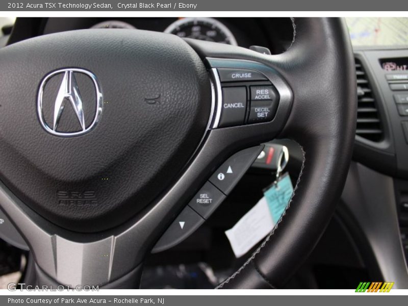 Crystal Black Pearl / Ebony 2012 Acura TSX Technology Sedan