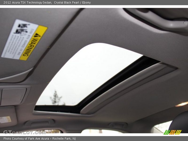 Crystal Black Pearl / Ebony 2012 Acura TSX Technology Sedan