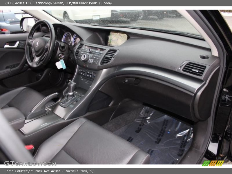 Crystal Black Pearl / Ebony 2012 Acura TSX Technology Sedan