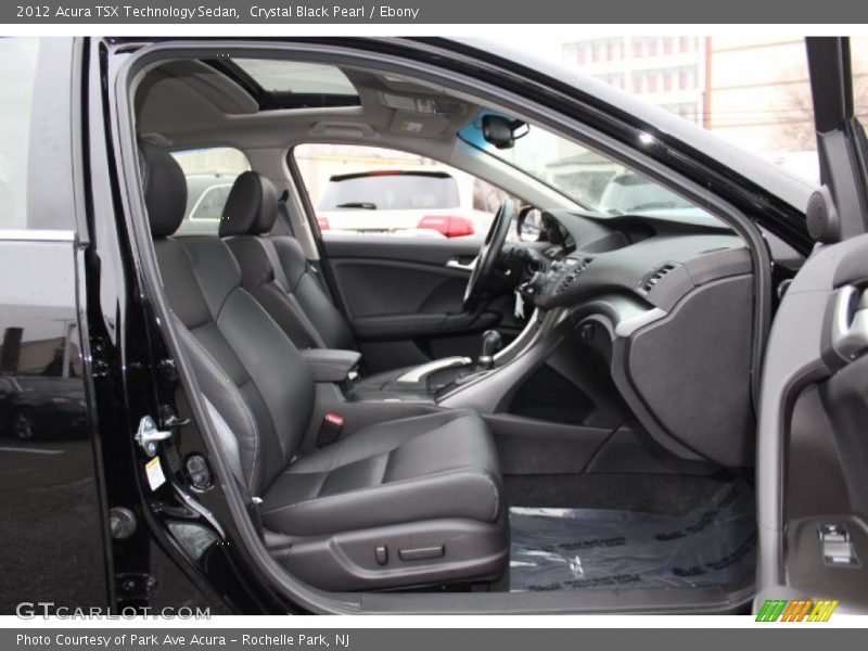 Crystal Black Pearl / Ebony 2012 Acura TSX Technology Sedan