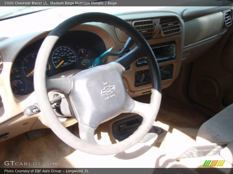 Medium Beige Mystique Metallic / Beige 2000 Chevrolet Blazer LS