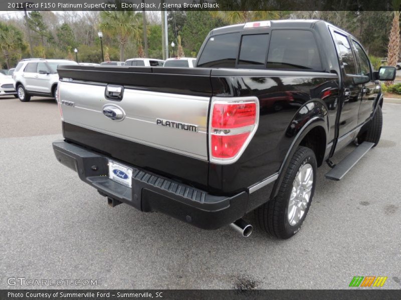 Ebony Black / Sienna Brown/Black 2011 Ford F150 Platinum SuperCrew