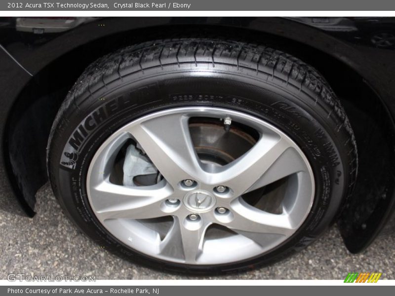Crystal Black Pearl / Ebony 2012 Acura TSX Technology Sedan