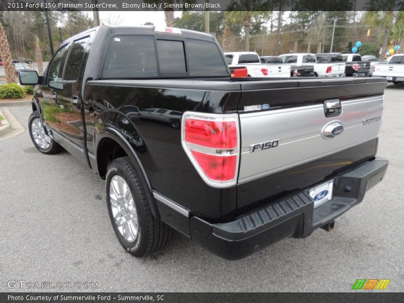 Ebony Black / Sienna Brown/Black 2011 Ford F150 Platinum SuperCrew