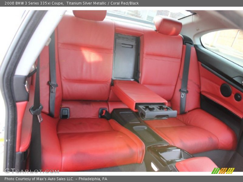 Titanium Silver Metallic / Coral Red/Black 2008 BMW 3 Series 335xi Coupe