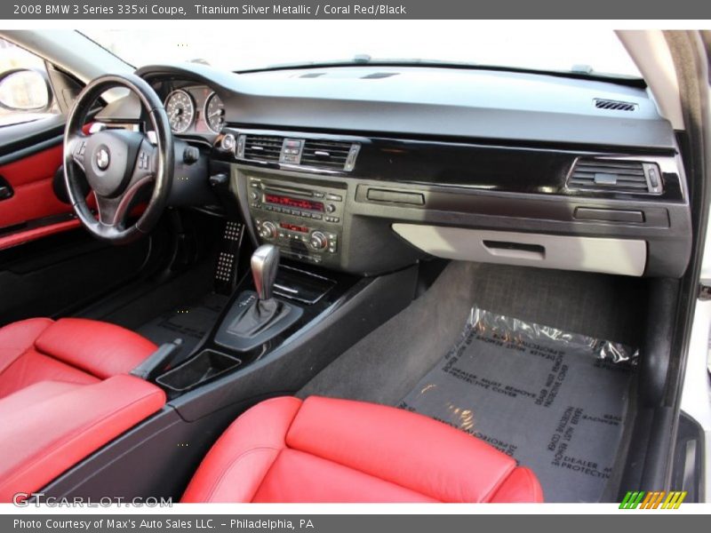Titanium Silver Metallic / Coral Red/Black 2008 BMW 3 Series 335xi Coupe