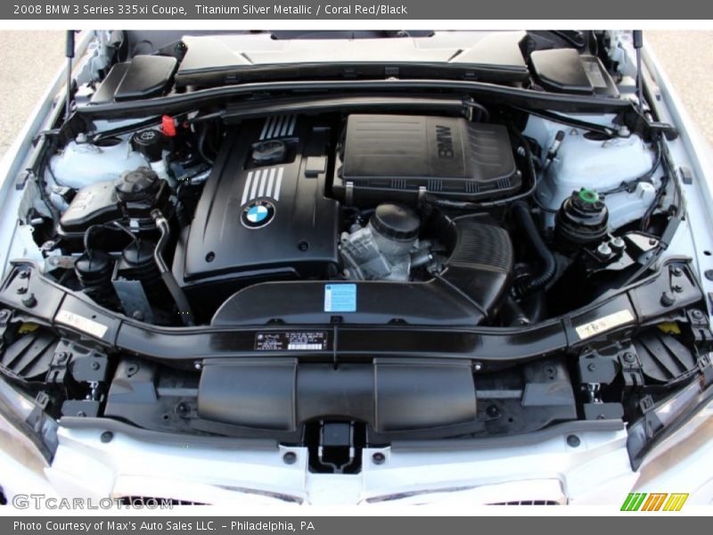 Titanium Silver Metallic / Coral Red/Black 2008 BMW 3 Series 335xi Coupe