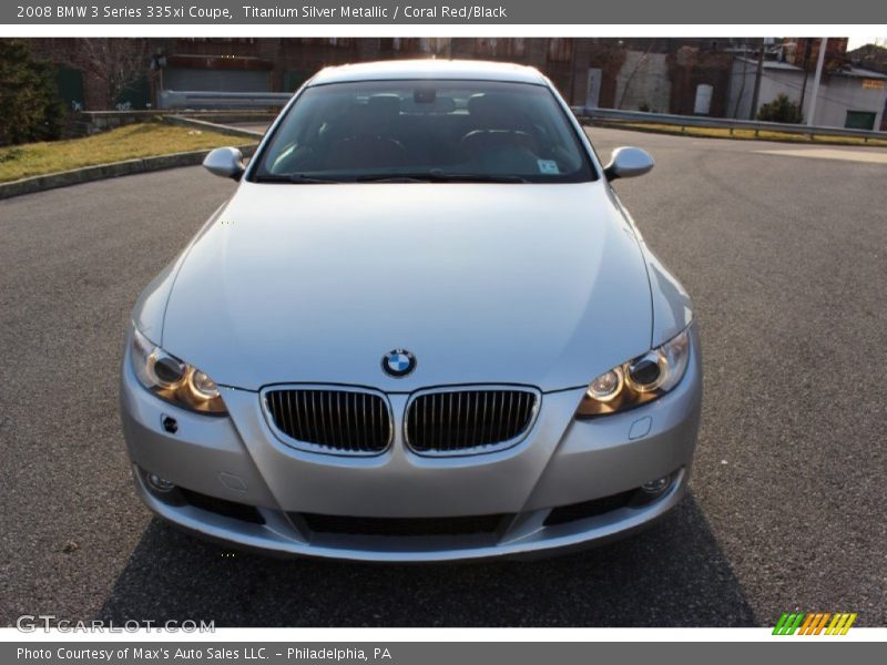 Titanium Silver Metallic / Coral Red/Black 2008 BMW 3 Series 335xi Coupe