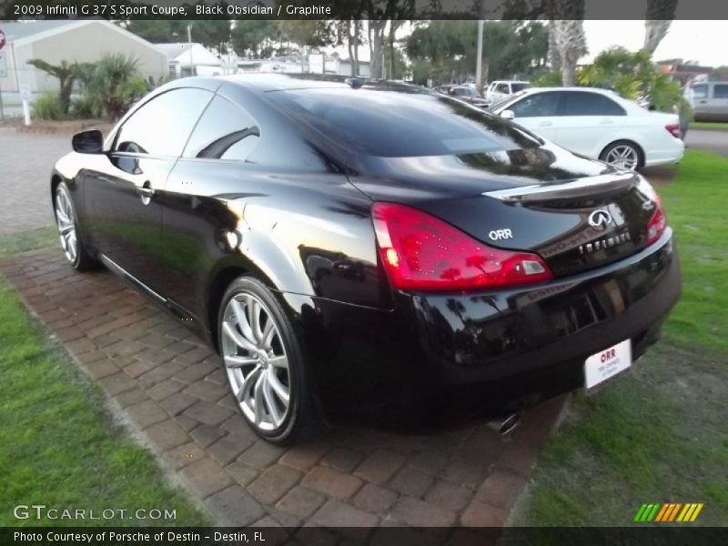 Black Obsidian / Graphite 2009 Infiniti G 37 S Sport Coupe