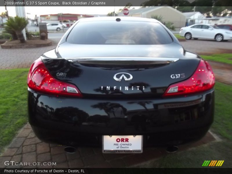 Black Obsidian / Graphite 2009 Infiniti G 37 S Sport Coupe
