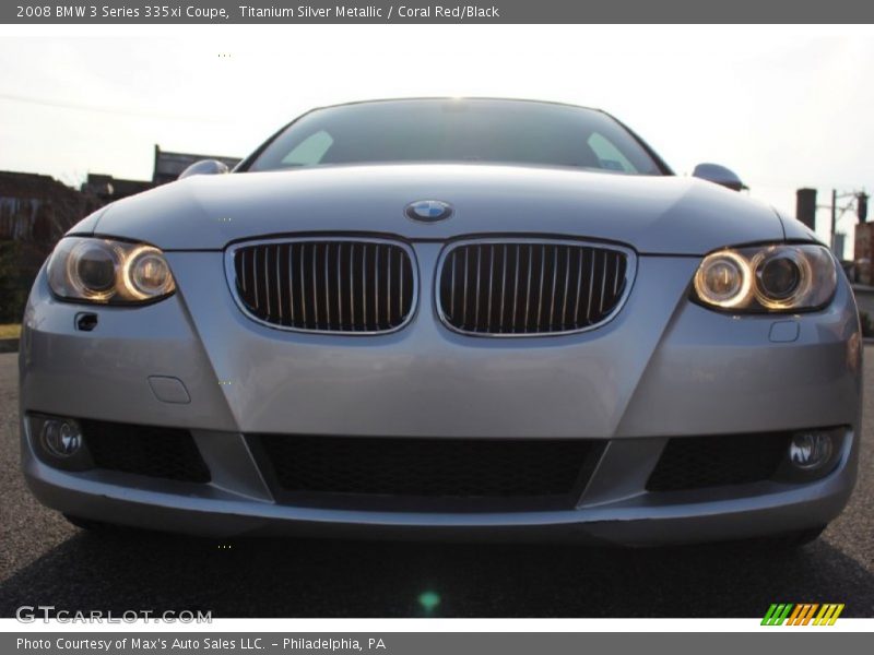 Titanium Silver Metallic / Coral Red/Black 2008 BMW 3 Series 335xi Coupe